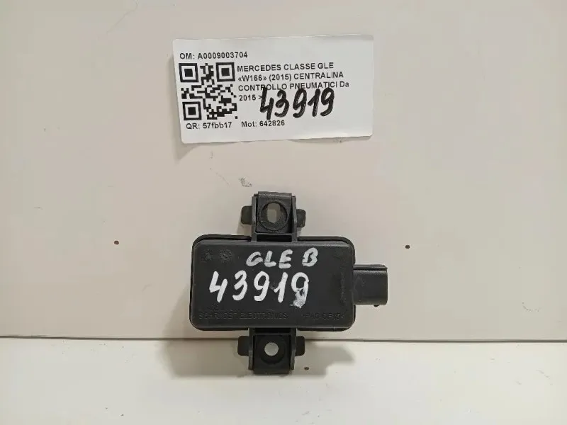 Centralina Controllo Pneumatici A0009003704 Mercedes Classe GLE W166 2015