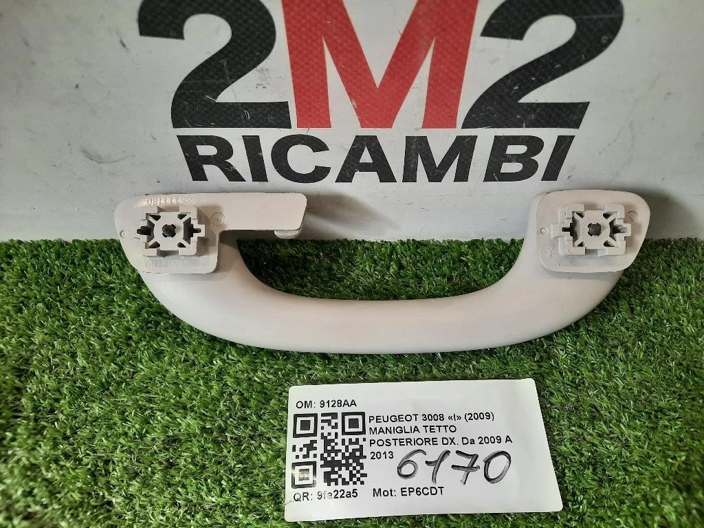 Maniglia Tetto Posteriore DX 9128AA POST DX Peugeot 3008 I 2009