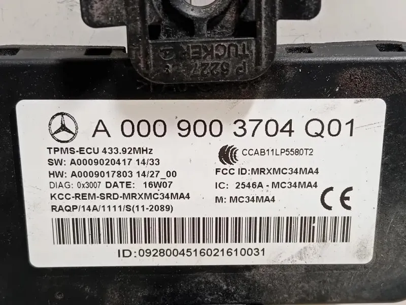 Centralina Controllo Pneumatici A0009003704 Mercedes Classe GLE W166 2015