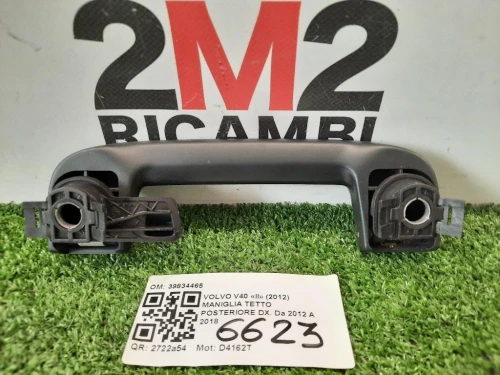 Maniglia Tetto Posteriore DX 39834465 Volvo V40 II 2012