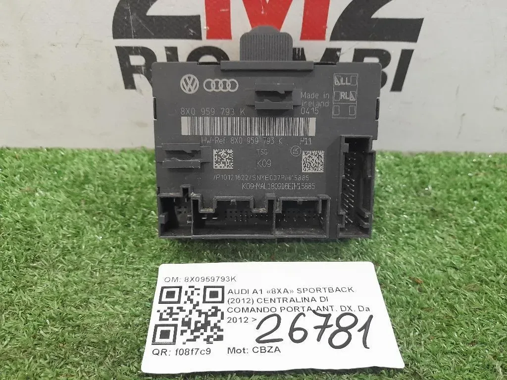 Centralina DI Comando Porta ANT DX 8X0959793K Audi A1 8XA Sportback 2012