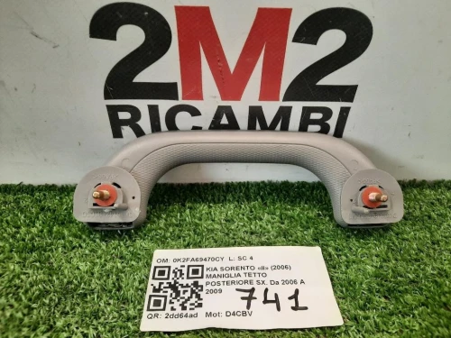 Maniglia Tetto Posteriore SX DK85342-RS000 Kia Sorento II 2006
