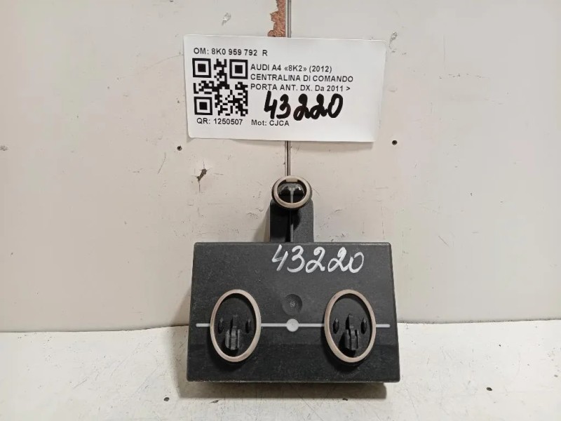 Centralina DI Comando Porta ANT DX 8K0 959 792 R Audi A4 8K2 2012