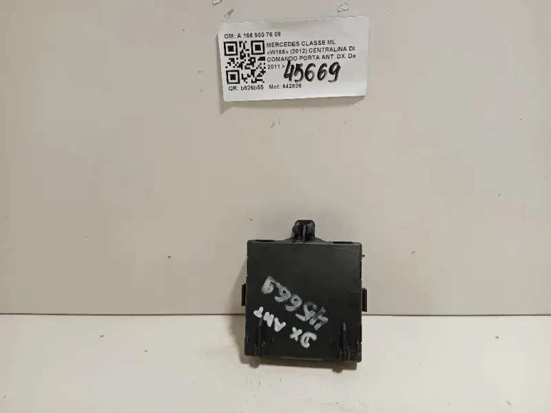 Centralina DI Comando Porta ANT DX A 166 900 76 09 Mercedes Classe ML W166 2012