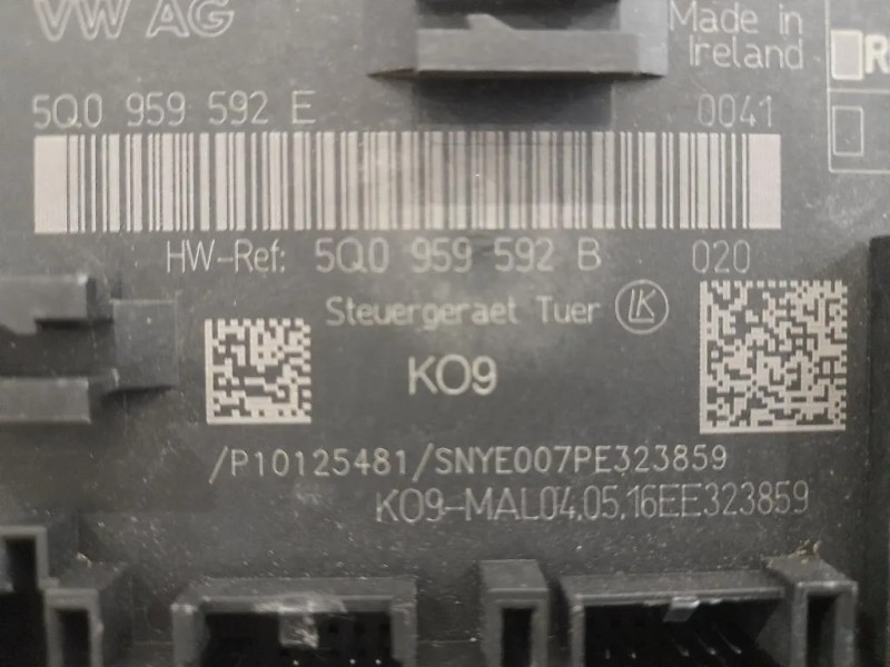 Centralina DI Comando Porta ANT DX 5Q0959592E Volkswagen GOLF VII 2013