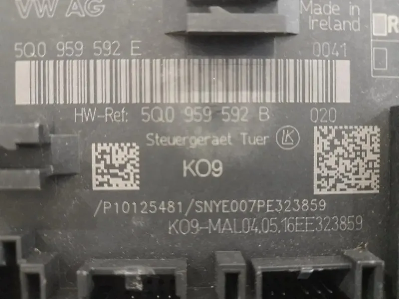 Centralina DI Comando Porta ANT DX 5Q0959592E Volkswagen GOLF VII 2013