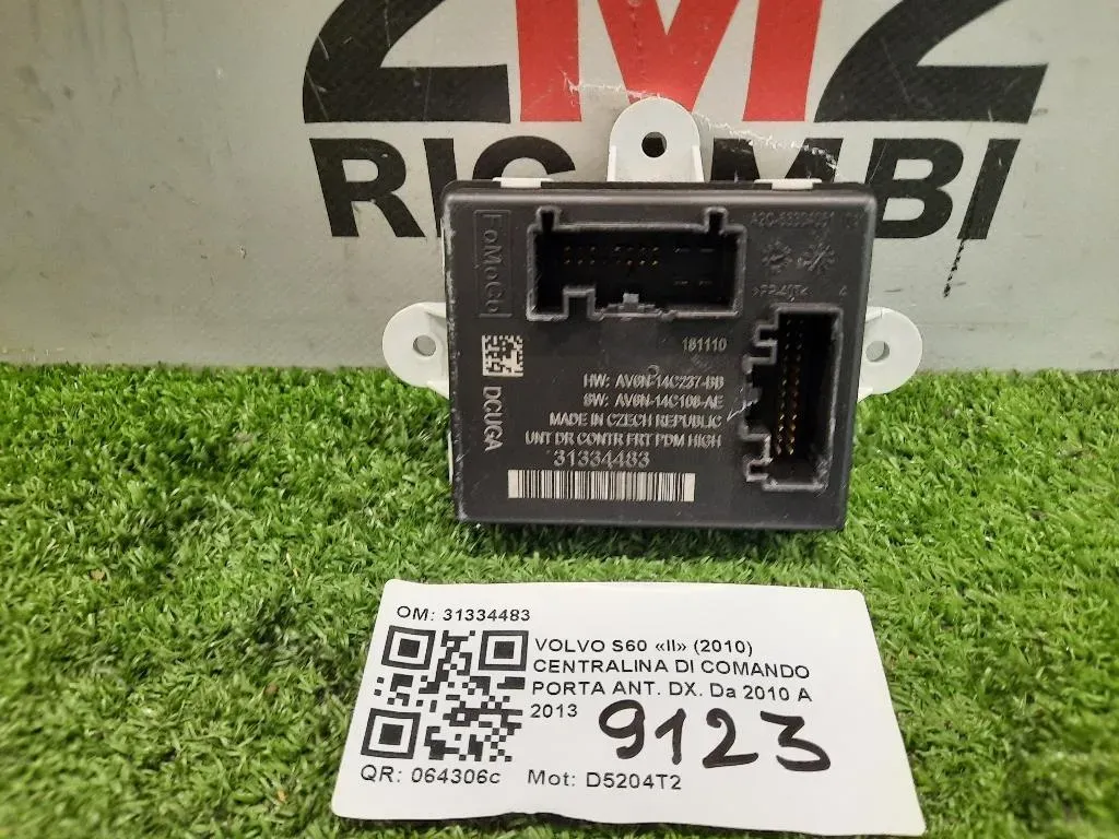 Centralina DI Comando Porta ANT DX 31334483 Volvo S60 II 2010