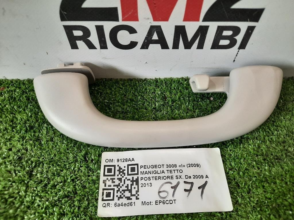 Maniglia Tetto Posteriore SX 9128AA POST SX Peugeot 3008 I 2009