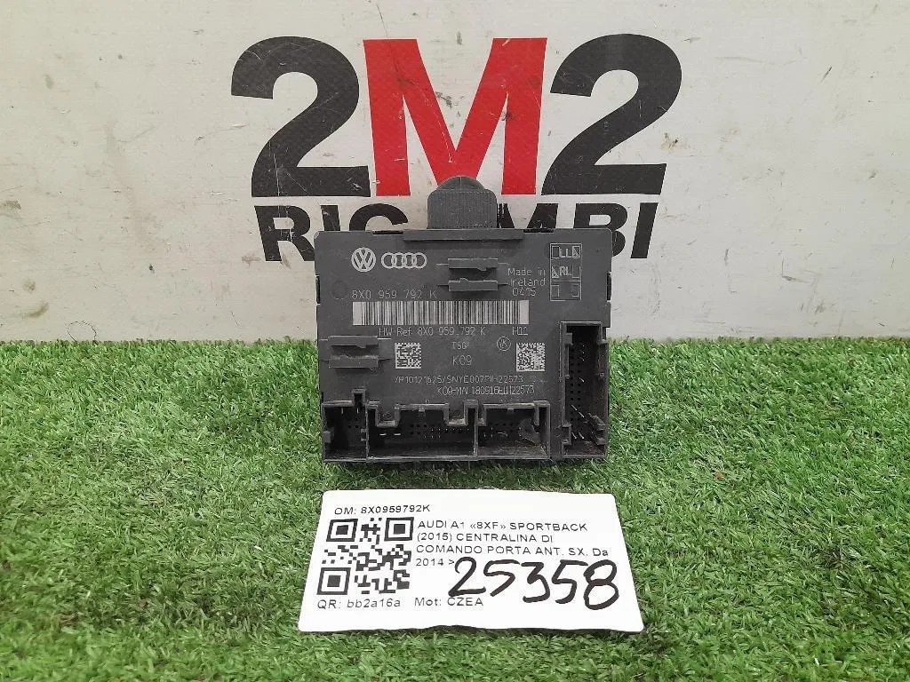 Centralina DI Comando Porta ANT SX 8X0959792K Audi A1 8XF Sportback 2015