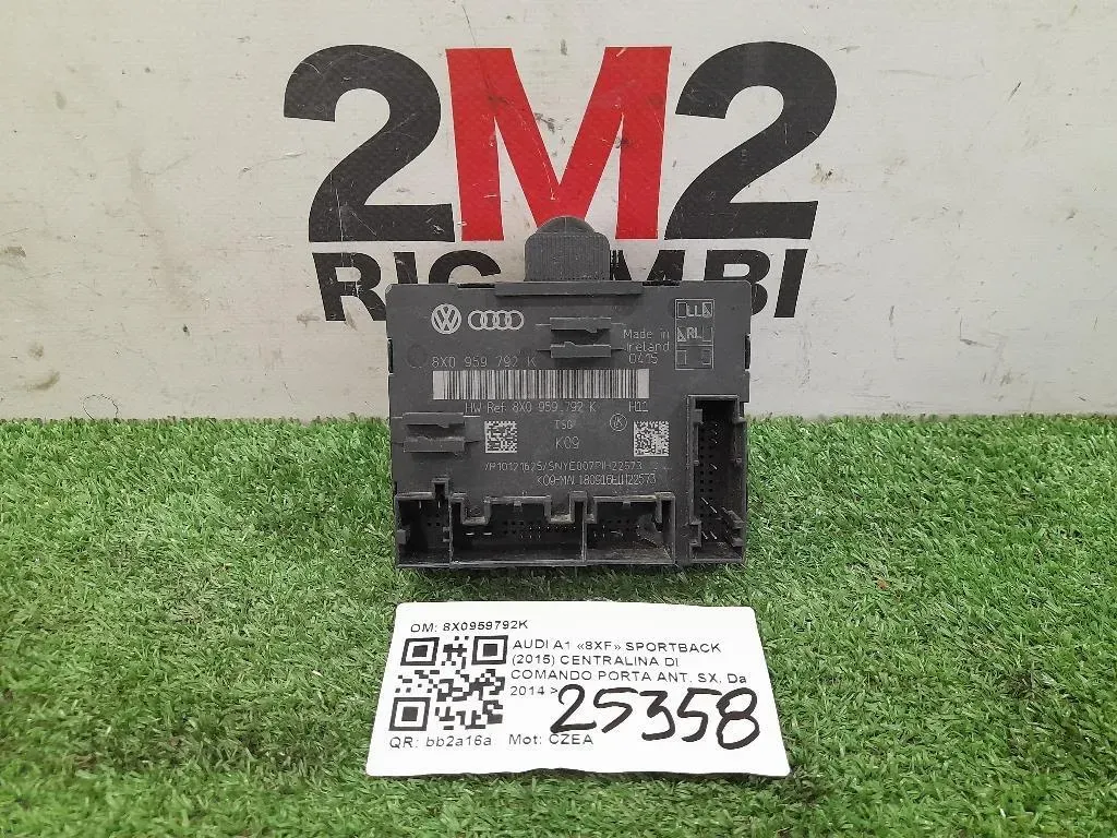 Centralina DI Comando Porta ANT SX 8X0959792K Audi A1 8XF Sportback 2015