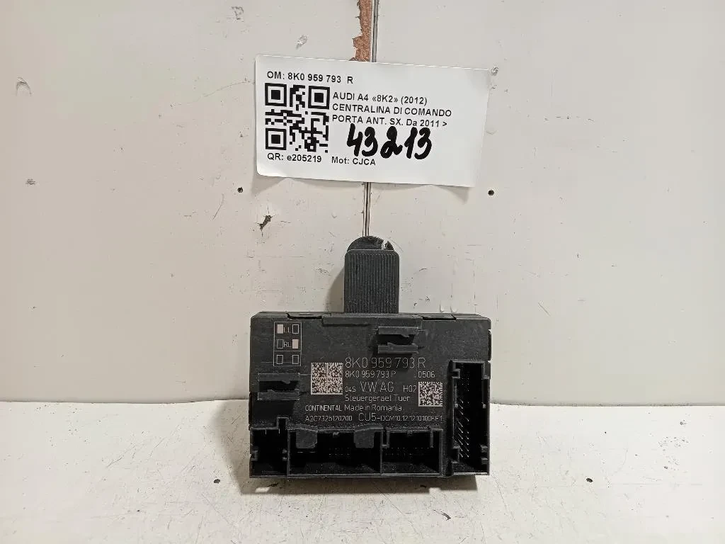 Centralina DI Comando Porta ANT SX 8K0 959 793 R Audi A4 8K2 2012