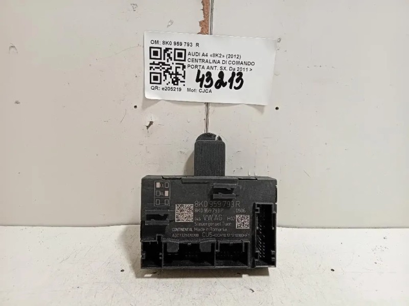 Centralina DI Comando Porta ANT SX 8K0 959 793 R Audi A4 8K2 2012