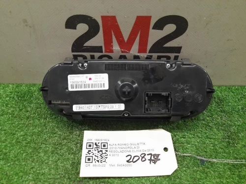 Manopola DI Regolazione Clima COMANDI CLIMA INTERRUTTORE CA 156091524 Alfa Romeo Giulietta 2010