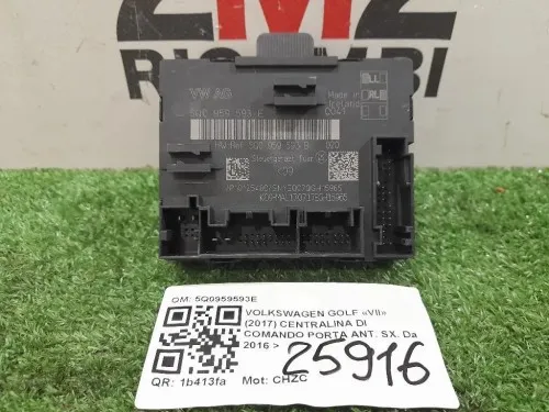 Centralina DI Comando Porta ANT SX 5Q0959593E Volkswagen GOLF VII 2017