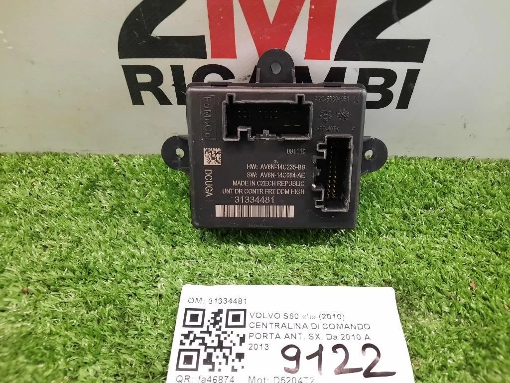 Centralina DI Comando Porta ANT SX 31334481 Volvo S60 II 2010