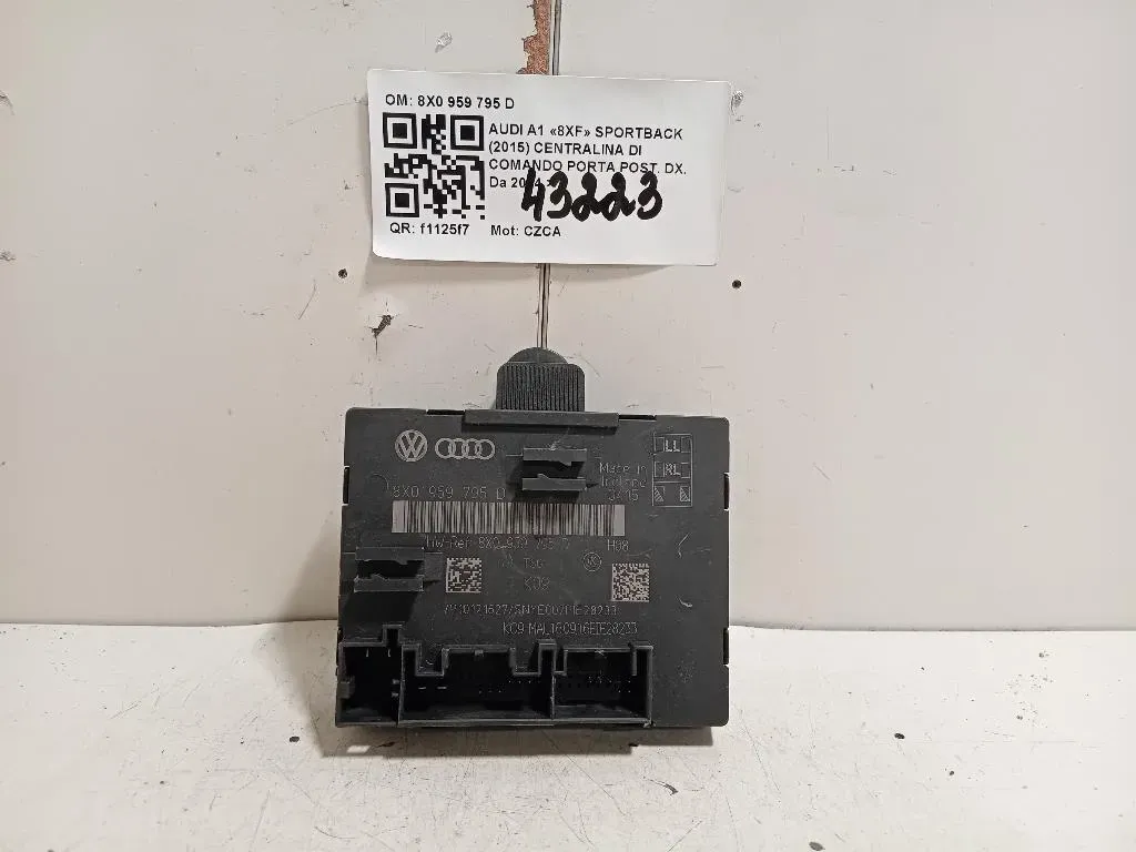 Centralina DI Comando Porta POST DX 8X0 959 795 D Audi A1 8XF Sportback 2015