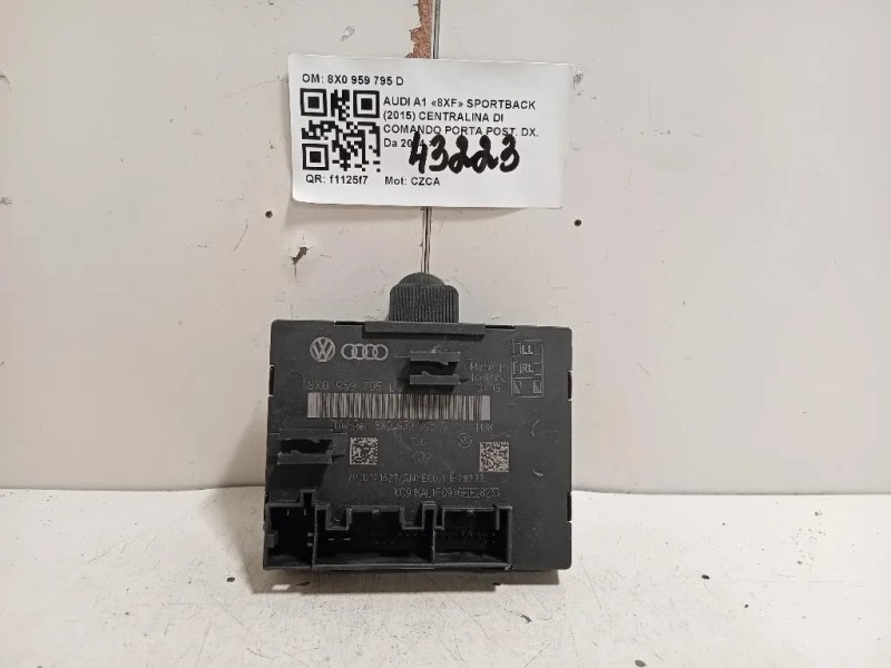Centralina DI Comando Porta POST DX 8X0 959 795 D Audi A1 8XF Sportback 2015