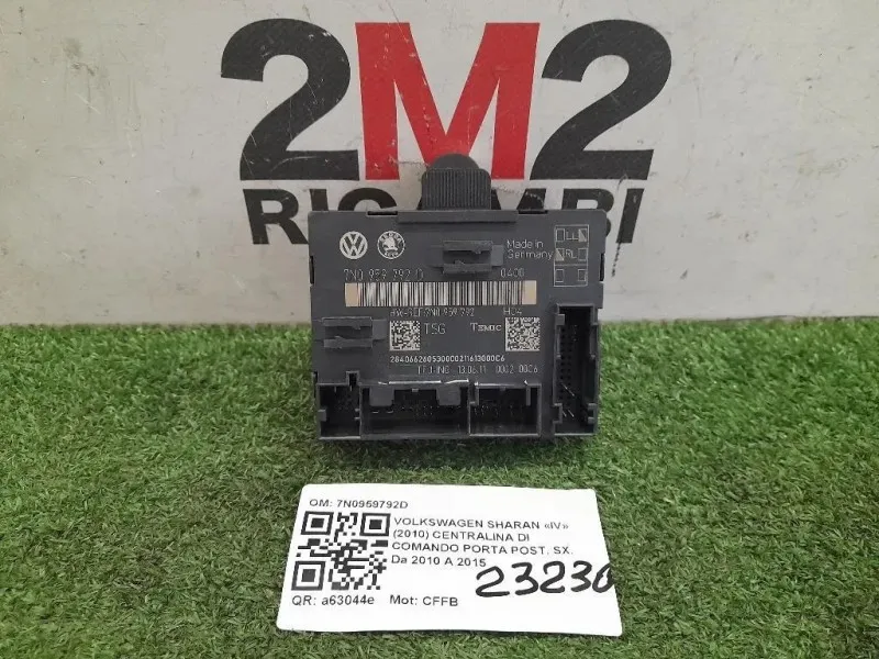 Centralina DI Comando Porta POST SX 7N0959792D Volkswagen Sharan IV 2010