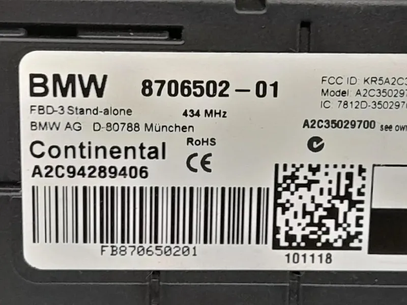 Centralina Elettronica AC Bmw Serie 2 F22 Coupe 2014