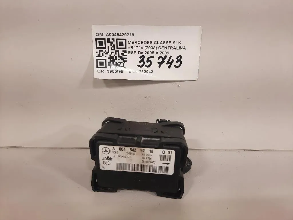 Centralina ESP A0045429218 Mercedes Classe SLK R171 2008