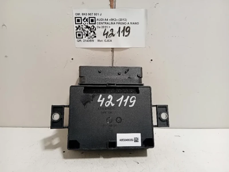 Centralina Freno A MANO 8K0 907 801 J Audi A4 8K2 2012