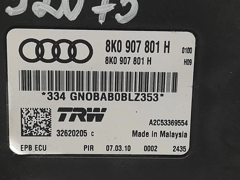 Centralina Freno A MANO 8L0 907 801 H Audi A4 8K5 Avant 2012