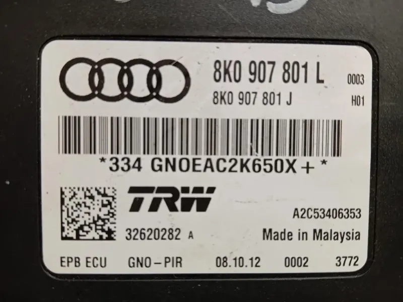 Centralina Freno A MANO 8K0 907 801 L Audi Q5 8RB 2012