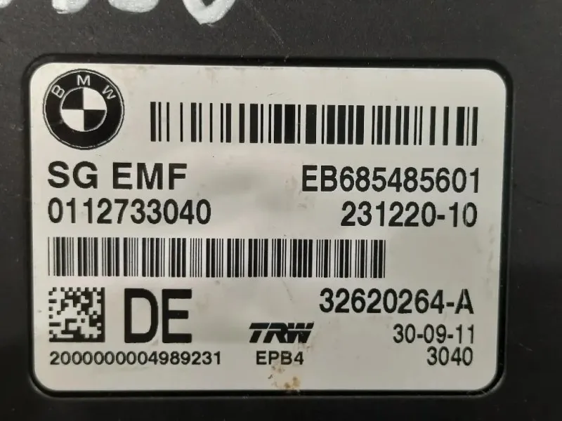 Centralina Freno A MANO EB685485601 Bmw Serie 5 F10 Berlina 2010