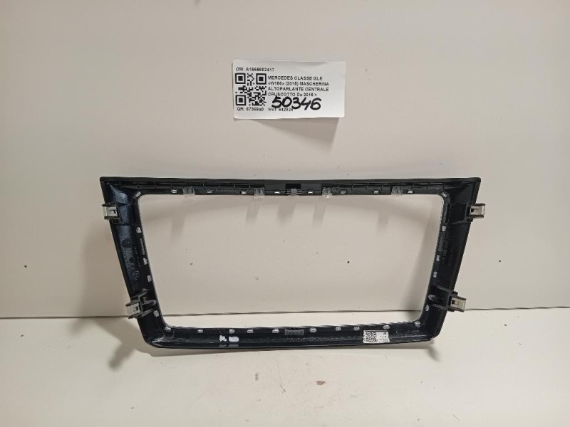 Mascherina Altoparlante Centrale Cruscotto A1666802417 Mercedes Classe GLE W166 2015