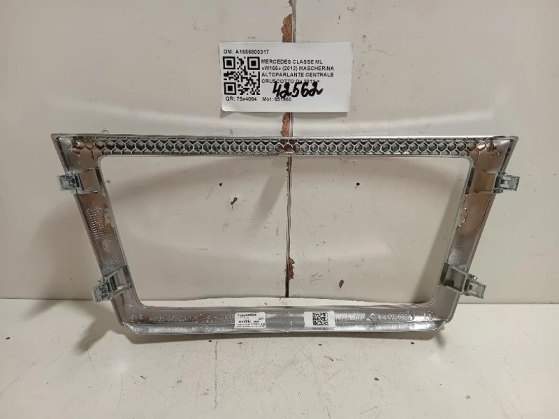 Mascherina Altoparlante Centrale Cruscotto A1666800317 Mercedes Classe ML W166 2012