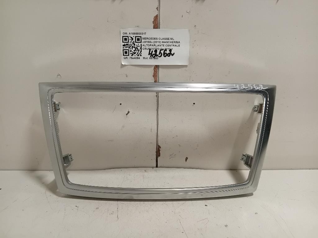 Mascherina Altoparlante Centrale Cruscotto A1666800317 Mercedes Classe ML W166 2012