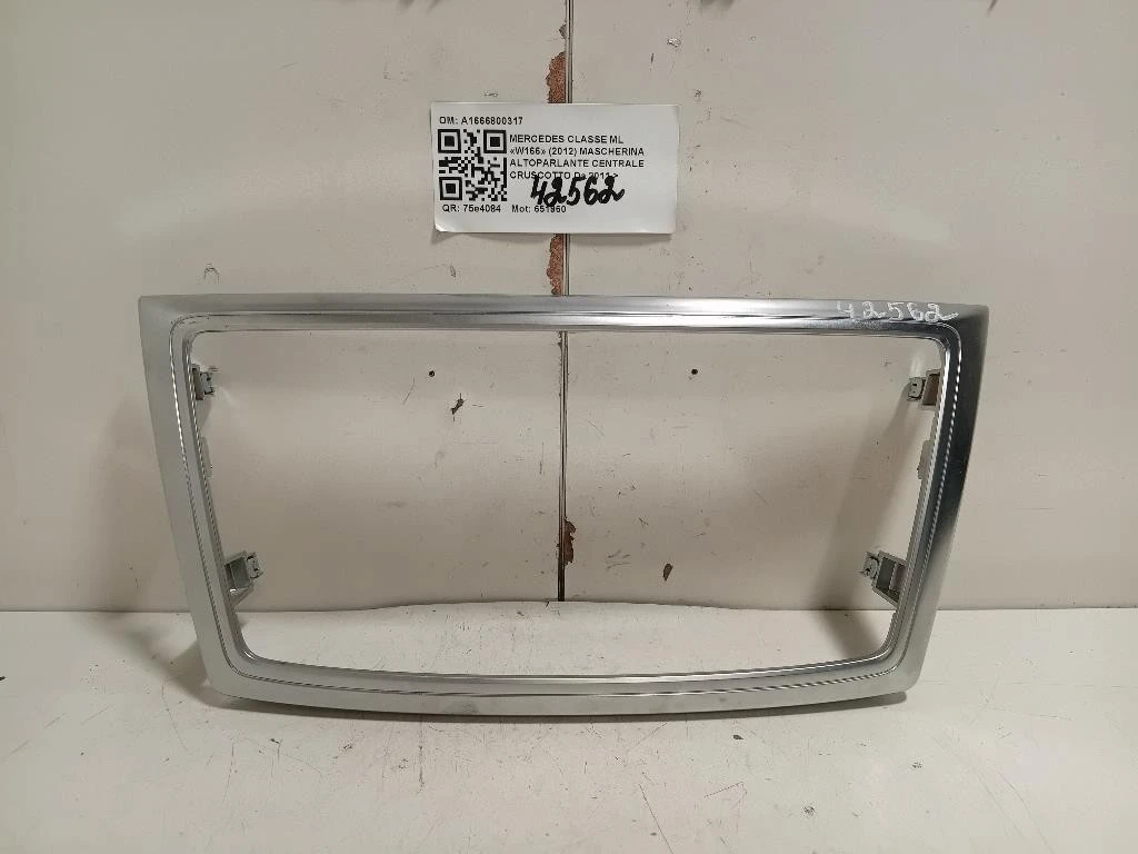 Mascherina Altoparlante Centrale Cruscotto A1666800317 Mercedes Classe ML W166 2012