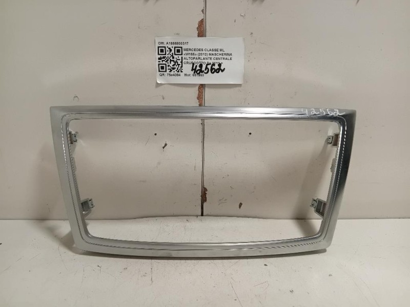 Mascherina Altoparlante Centrale Cruscotto A1666800317 Mercedes Classe ML W166 2012
