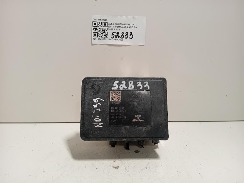 Pompa ABS ANT 51920296 Alfa Romeo Giulietta 2013