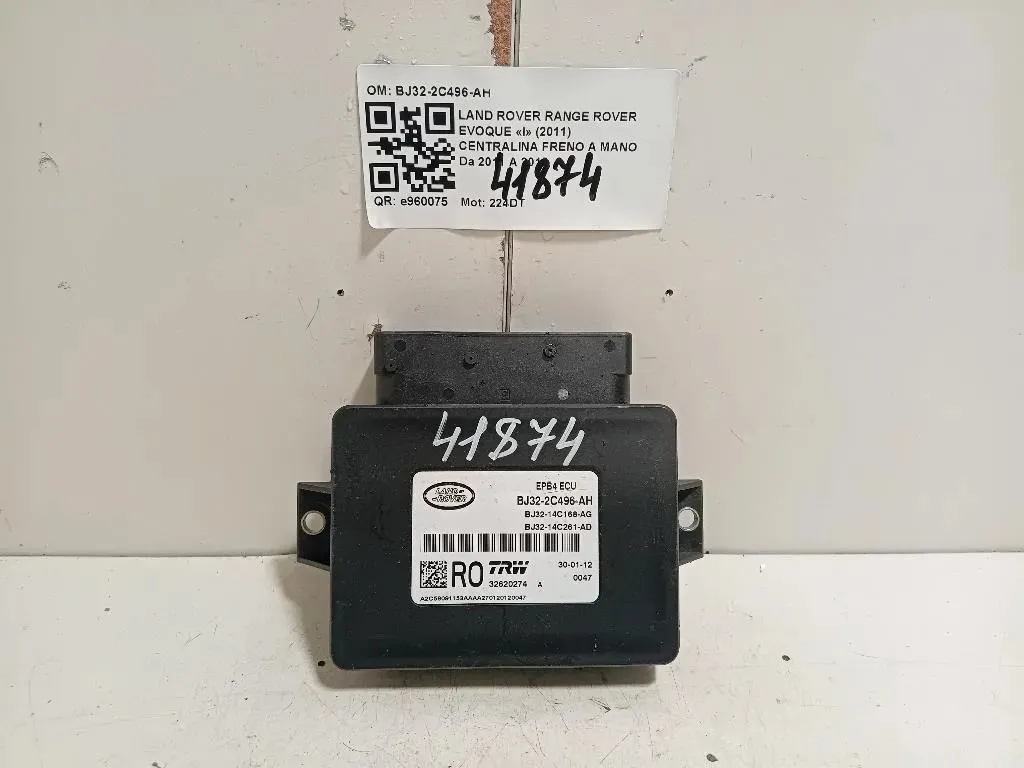 Centralina Freno A MANO BJ32-2C496-AH Land Rover Range Rover Evoque I 2011