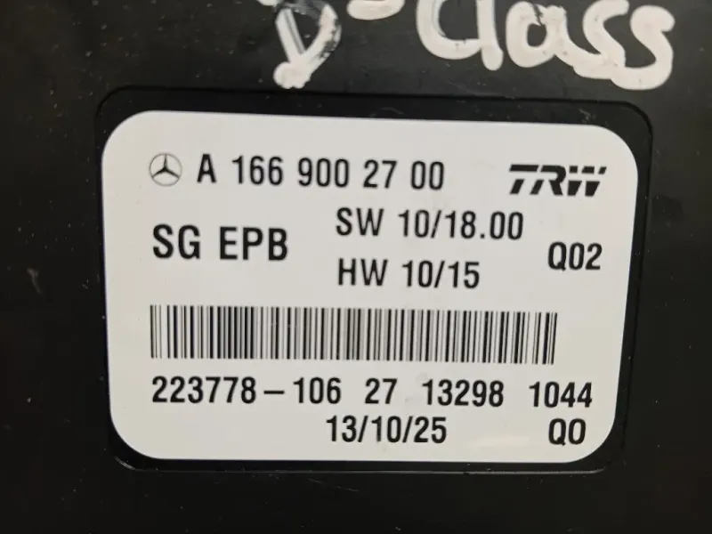Centralina Freno A MANO A1669002700 Mercedes Classe B W246 2012