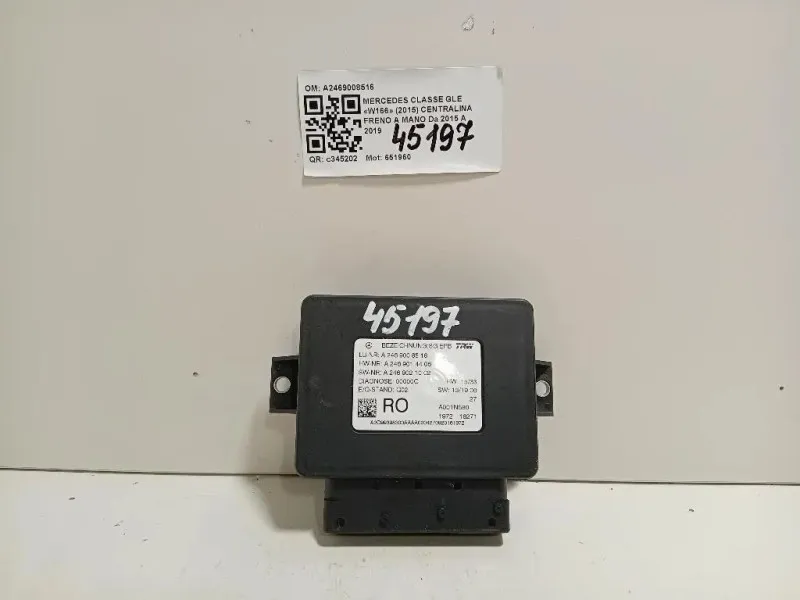 Centralina Freno A MANO A2469008516 Mercedes Classe GLE W166 2015