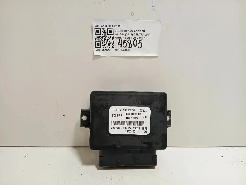 Centralina Freno A MANO A1669002700 Mercedes Classe ML W166 2012