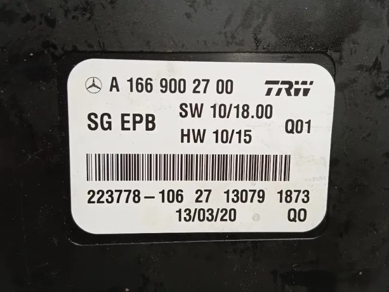Centralina Freno A MANO A1669002700 Mercedes Classe ML W166 2012