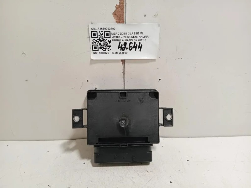 Centralina Freno A MANO A1669002700 Mercedes Classe ML W166 2012