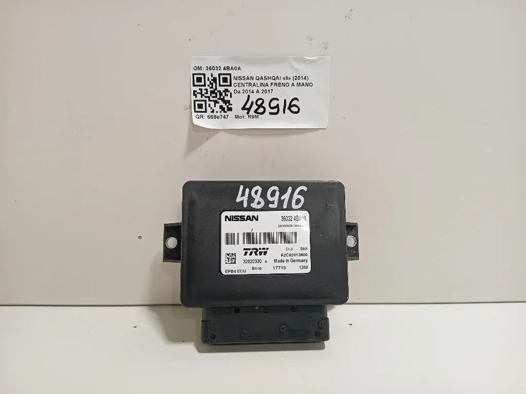 Centralina Freno A MANO 36032 4BA0A Nissan Qashqai II 2014