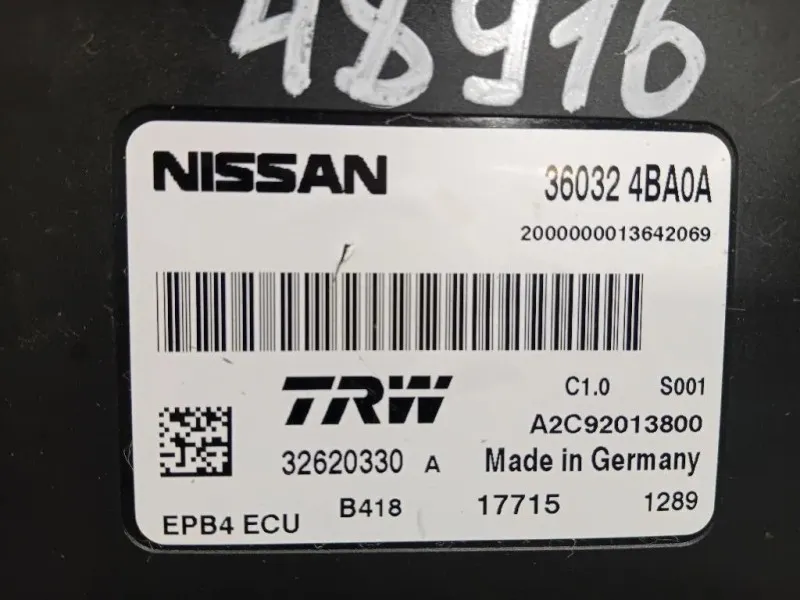 Centralina Freno A MANO 36032 4BA0A Nissan Qashqai II 2014