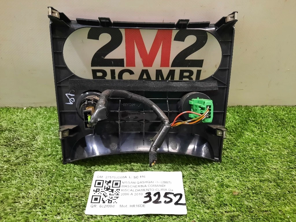 Mascherina Comandi Riscaldamento-clima 27570JD00A Nissan Qashqai I 2007