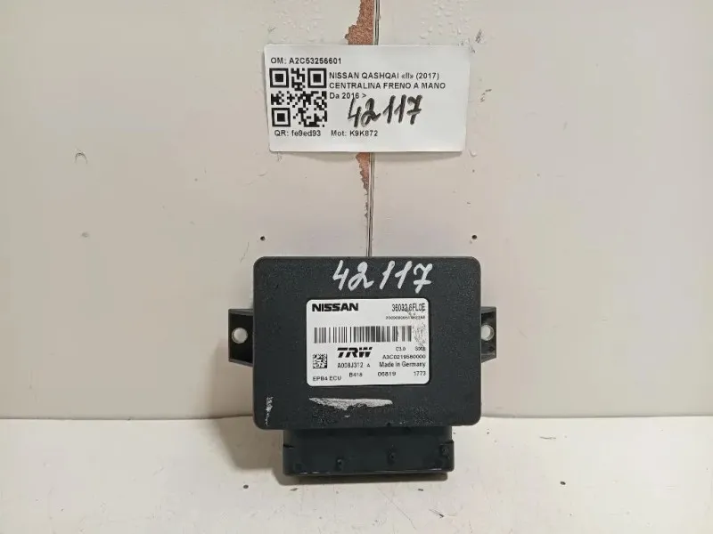 Centralina Freno A MANO A2C53256601 MODULO PARCHEGGIO Nissan Qashqai II 2017