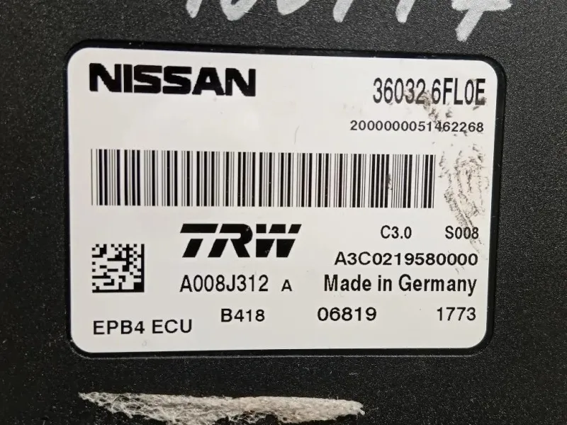 Centralina Freno A MANO A2C53256601 MODULO PARCHEGGIO Nissan Qashqai II 2017