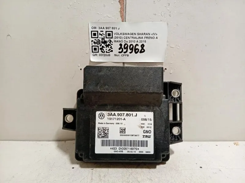 Centralina Freno A MANO 3AA 907 801 J Volkswagen Sharan IV 2010