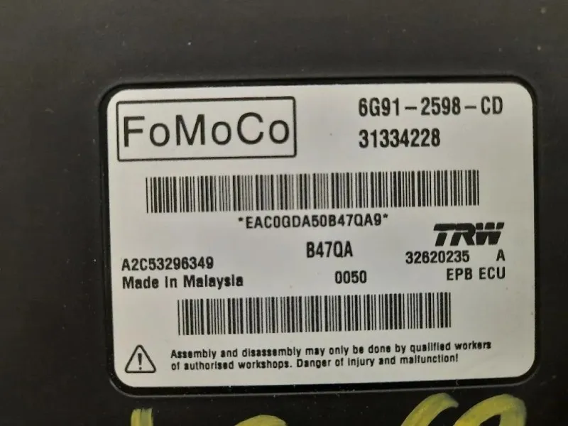 Centralina Freno A MANO 31334228 Volvo XC60 I 2009