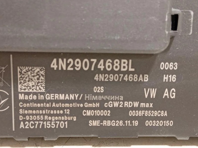 Centralina Gateway 4N2 907 468 BL CENTRALINA COMFORT Audi A6 4GD Avant 2016