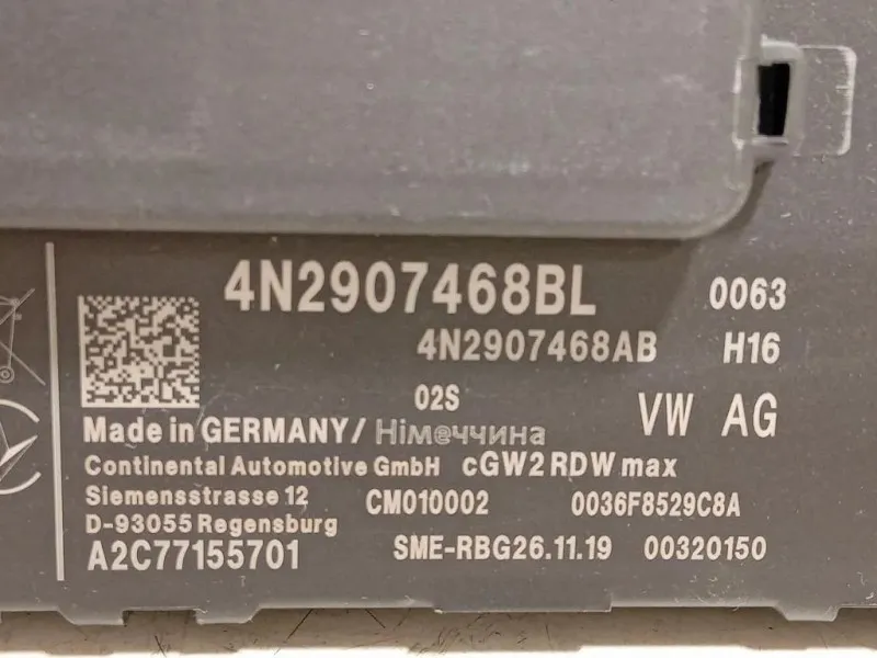 Centralina Gateway 4N2 907 468 BL CENTRALINA COMFORT Audi A6 4GD Avant 2016