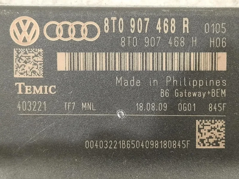 Centralina Gateway 8T0 907 468 R Audi Q5 8RB 2012